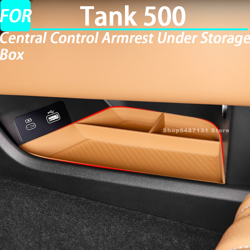 Car Accessories Under 500 - Silikonowy organizer/pudełko do przechowywania pod konsolę
